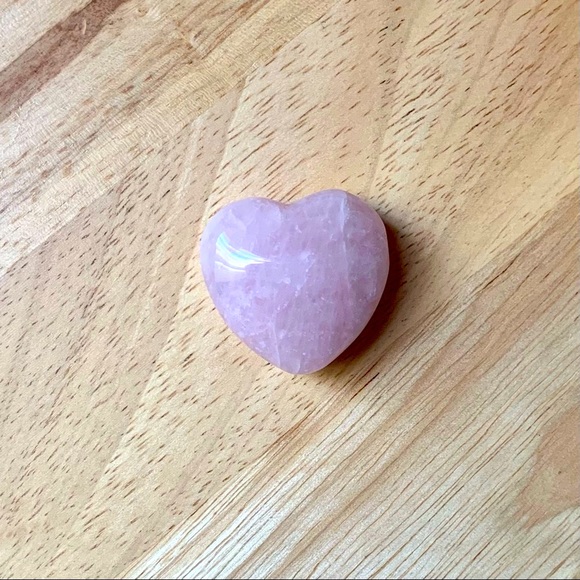 Rose Quartz Bundle - Necklace, Bracelet, & Meditation Heart Palm Stone - Picture 3 of 6